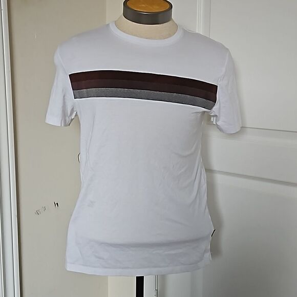 Calvin Klein Men's Cotton Crew Neck Short Sleeves T-Shirt Small White - Picture 6 of 16